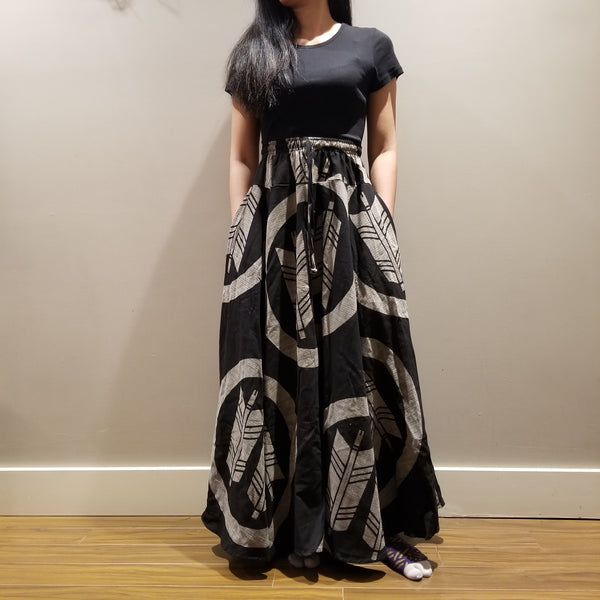 Arrow Crests Kamon 8 Panel Long Skirts