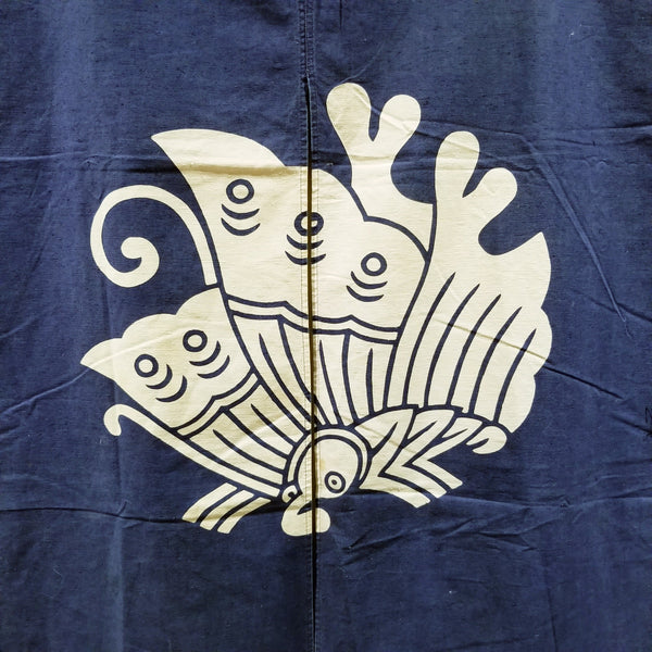 Indigo Traditional Japanese Noren Room Divider 84 x 136cm