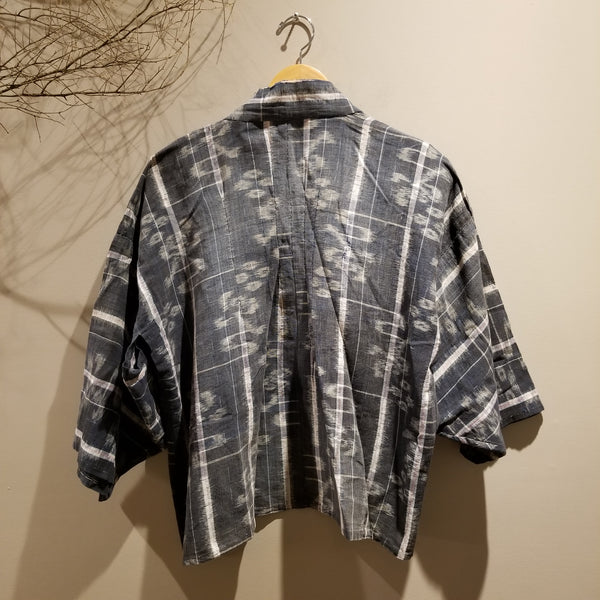 Grey Tone Kasuri Vintage Haori
