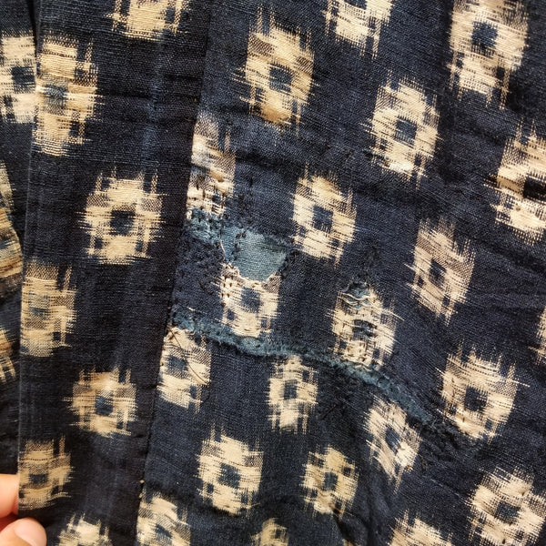 Boro Sashiko Patchwork Kasuri Ikat Indigo Vest