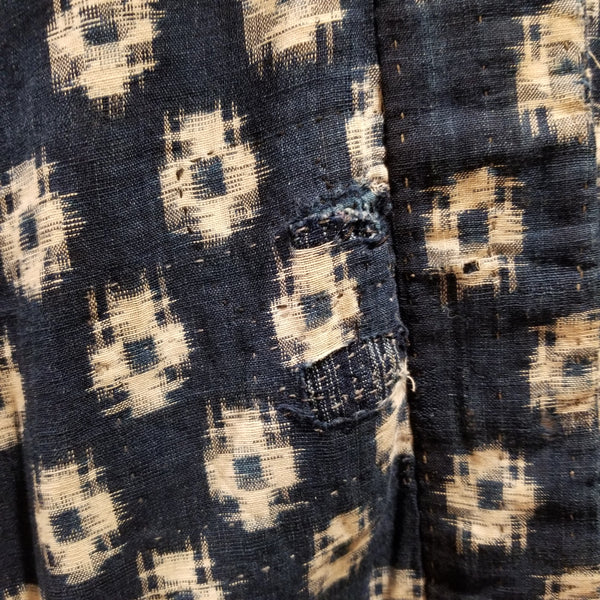 Boro Sashiko Patchwork Kasuri Ikat Indigo Vest