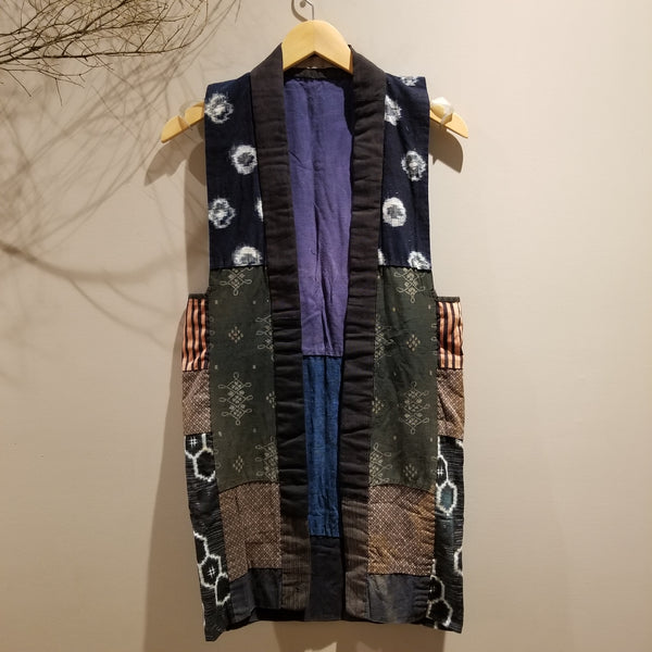 Kasuri Patchwork Peasant's Vest