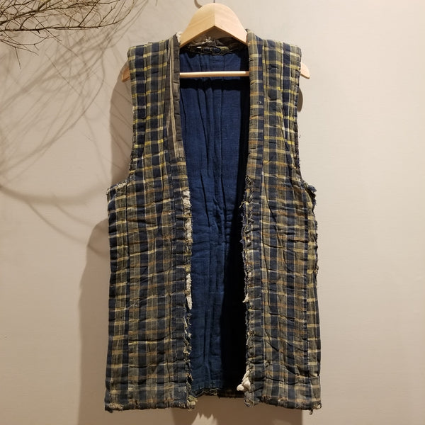 Boro Indigo Zanshi Peasant's Vest