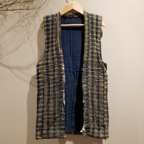 Boro Indigo Zanshi Peasant's Vest