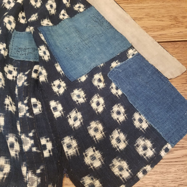 Boro Sashiko Patchwork Kasuri Ikat Indigo Vest