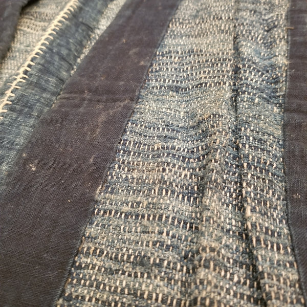 Indigo Boro Sakiori Peasant's Vest from Early Century