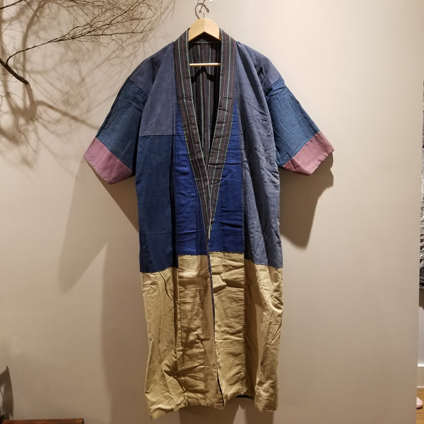 Vintage Boro Reversible Long Noragi