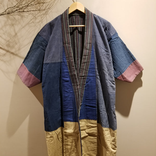 Vintage Boro Reversible Long Noragi