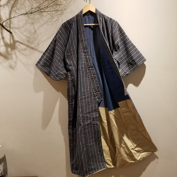 Vintage Boro Reversible Long Noragi