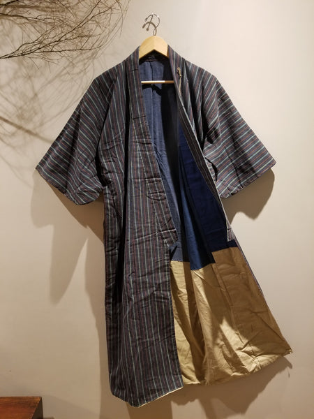 Vintage Boro Reversible Long Noragi