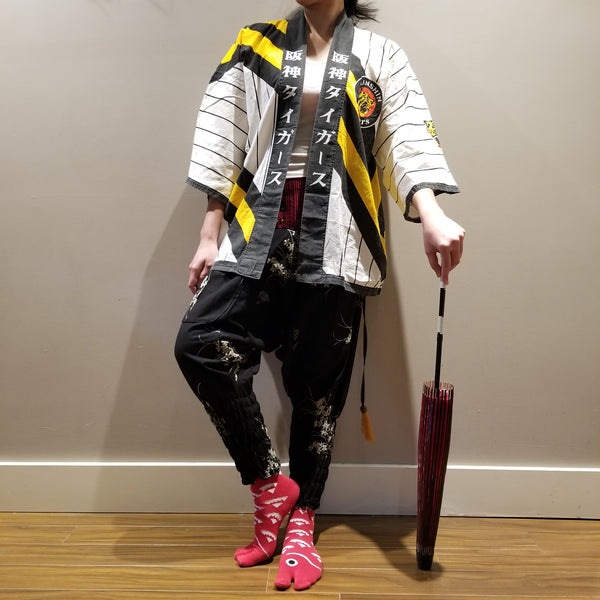 Vintage Hanshin Tigers Japan Baseball Team Hanten