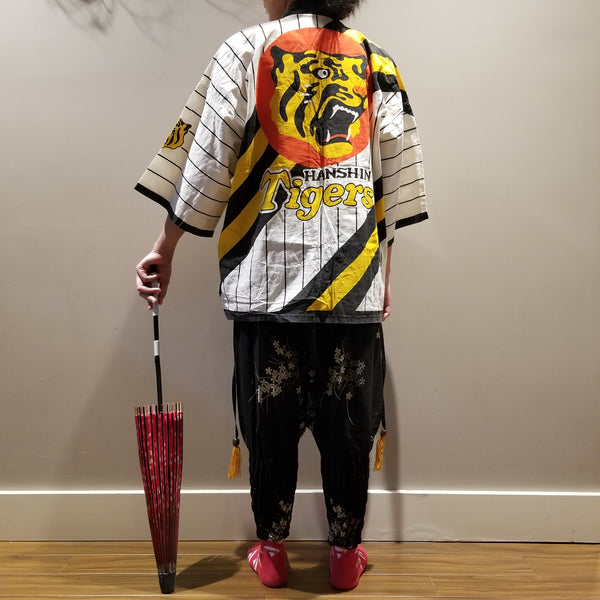 Vintage Hanshin Tigers Japan Baseball Team Hanten