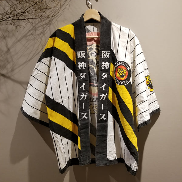 Vintage Hanshin Tigers Japan Baseball Team Hanten