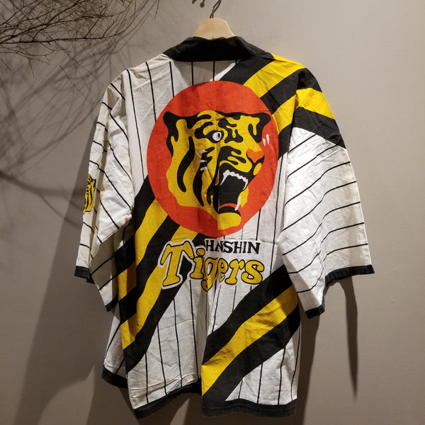 Vintage Hanshin Tigers Japan Baseball Team Hanten