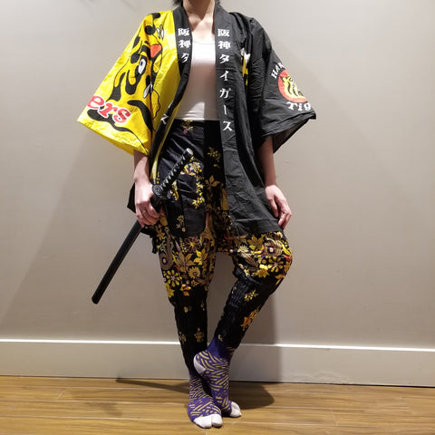 Vintage Hanshin Tigers Japan Baseball Team Hanten