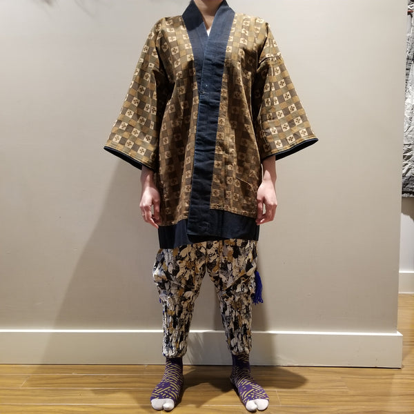 Aizome Indigo Reversible Hanten Happi