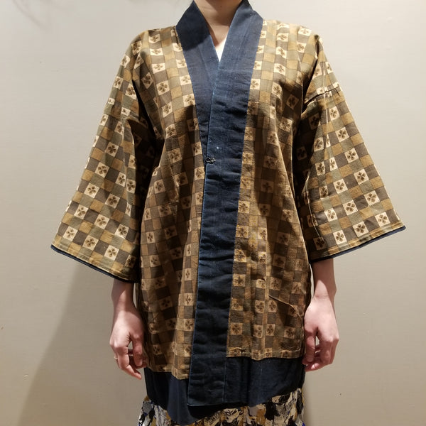 Aizome Indigo Reversible Hanten Happi