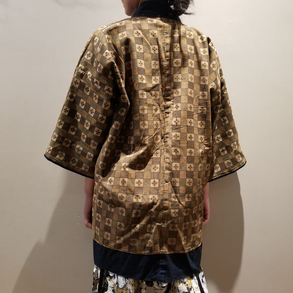 Aizome Indigo Reversible Hanten Happi