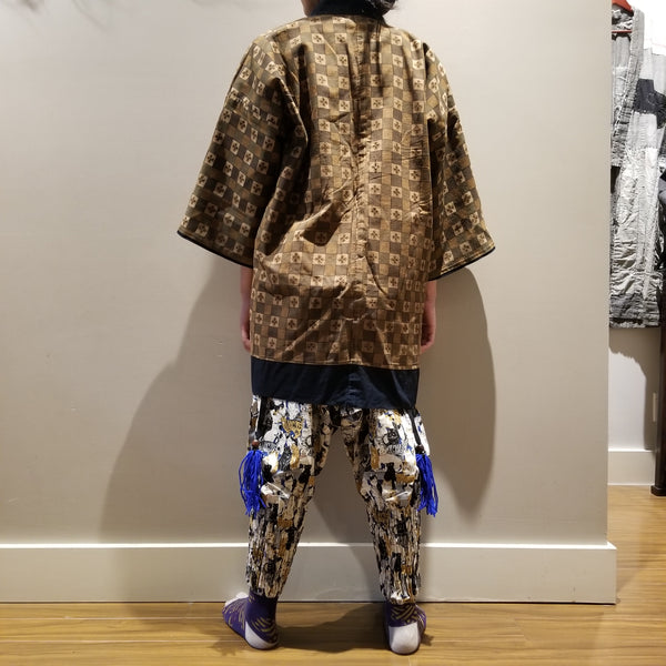 Aizome Indigo Reversible Hanten Happi