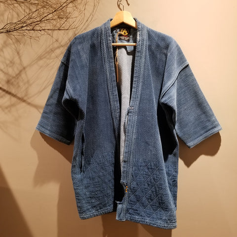 Hakko Vintage Indigo Sashiko Swordsman Kendo Jacket XL