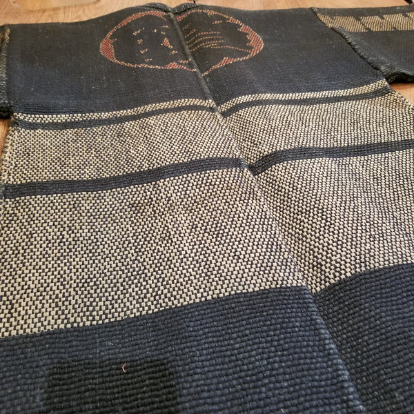 Taisho-Showa Era Japanese Sashiko Fireman's Jacket Coat Antique Vintage