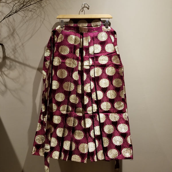 Vintage Golden Purple Kamon Hakama Pants