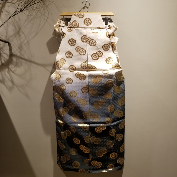Vintage Golden Kamon Hakama Skirt