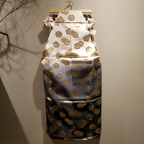 Vintage Golden Kamon Hakama Skirt