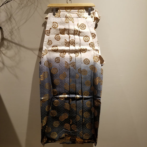 Vintage Golden Kamon Hakama Skirt