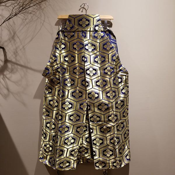 Vintage Golden Kamon Hakama Pants