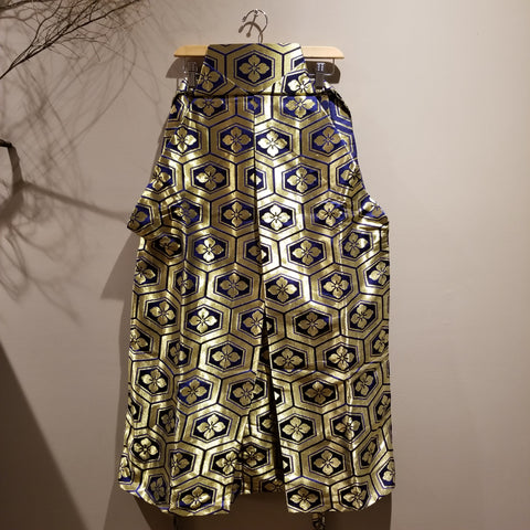 Vintage Golden Kamon Hakama Pants