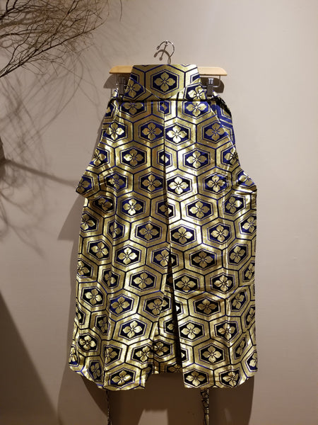 Vintage Golden Kamon Hakama Pants