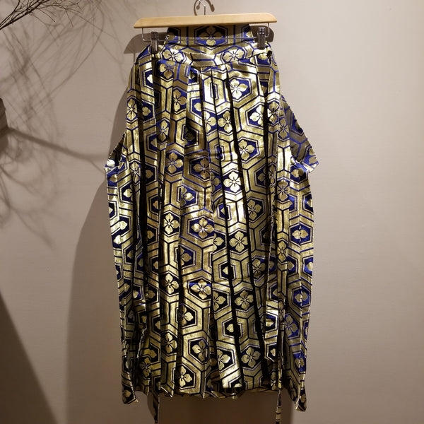 Vintage Golden Kamon Hakama Pants