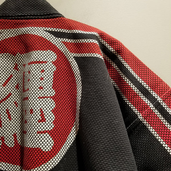Vintage Long Hikeshi Fireman Jacket with Bricks Design