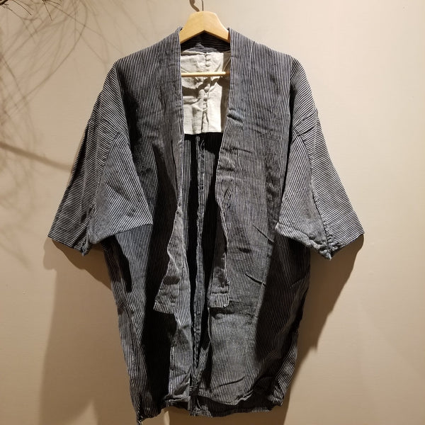 Vintage Indigo Hemp Noragi Hanten