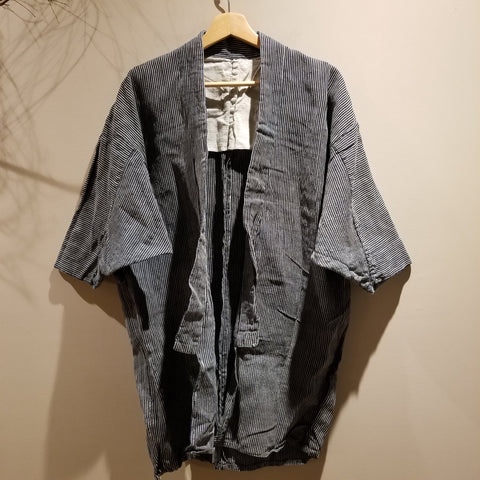 Vintage Indigo Hemp Noragi Hanten