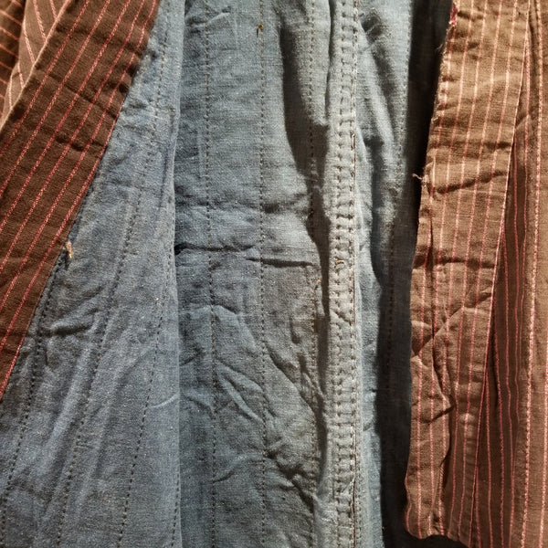 Vintage Indigo Shima Sashiko Noragi