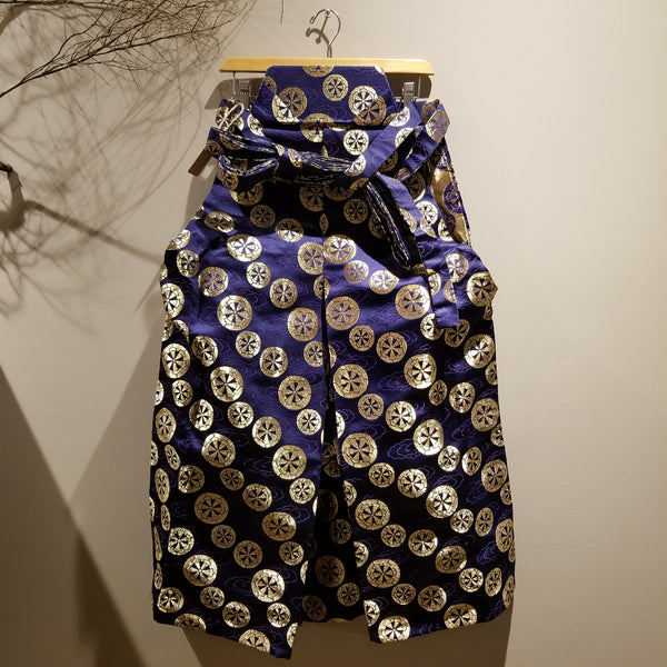Vintage Golden Kamon Hakama Pants