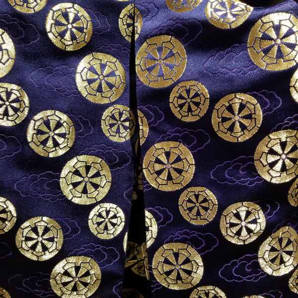 Vintage Golden Kamon Hakama Pants