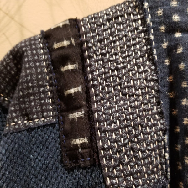 Vintage Indigo Kendo Sashiko Patchwork Jacket