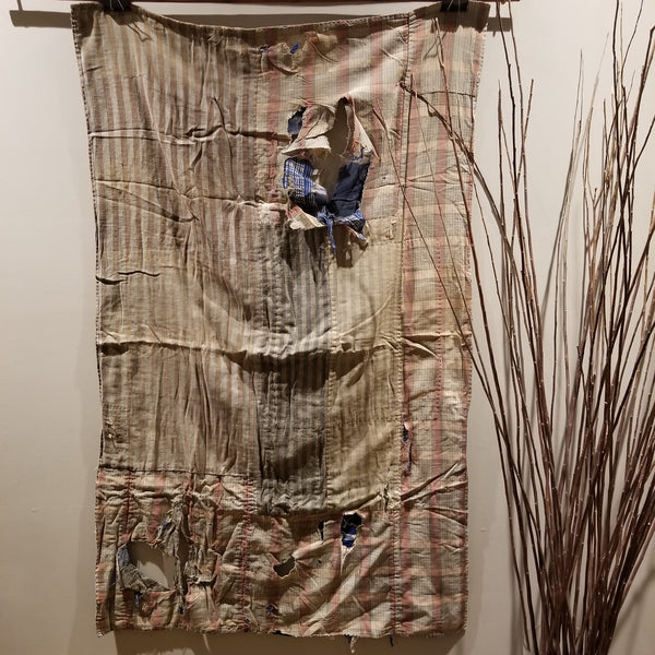 Vintage Boro Patchwork Zanshi Fabric Rug 130 x 80cm