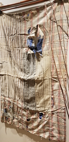 Vintage Boro Patchwork Zanshi Fabric Rug 130 x 80cm