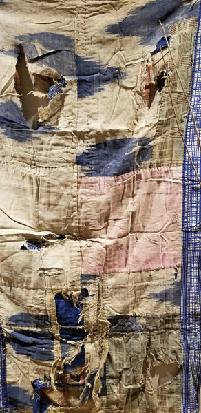 Vintage Boro Patchwork Zanshi Fabric Rug 130 x 80cm