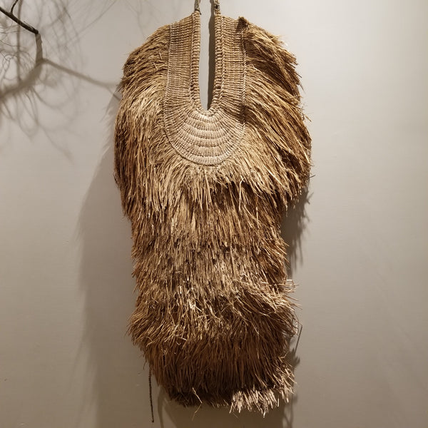 Vintage Mino Straw Cape