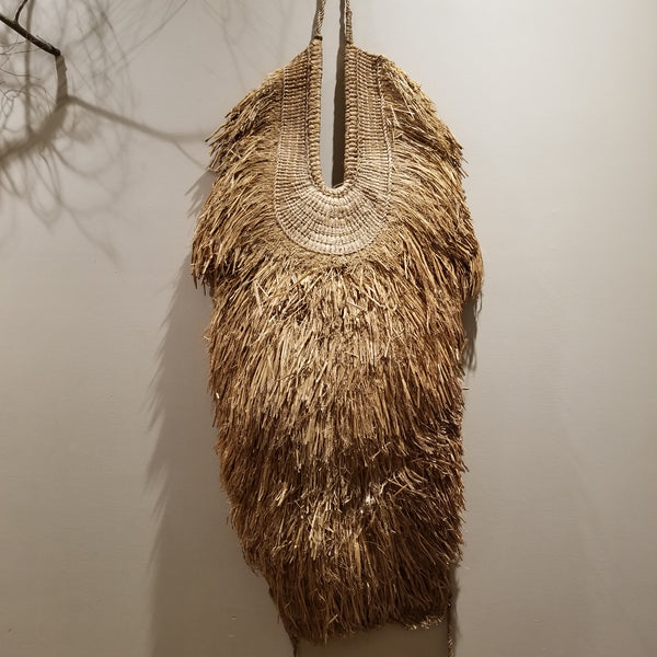 Vintage Mino Straw Cape