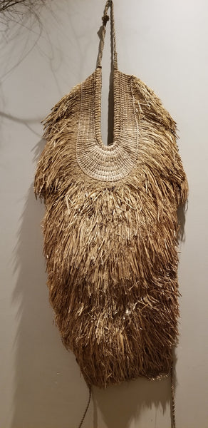 Vintage Mino Straw Cape