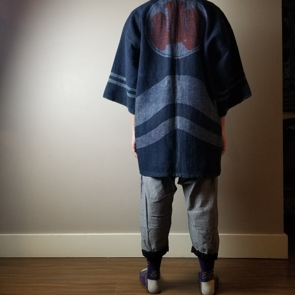 1930s Early Showa Era Indigo Vintage Japanese Fireman Hanten