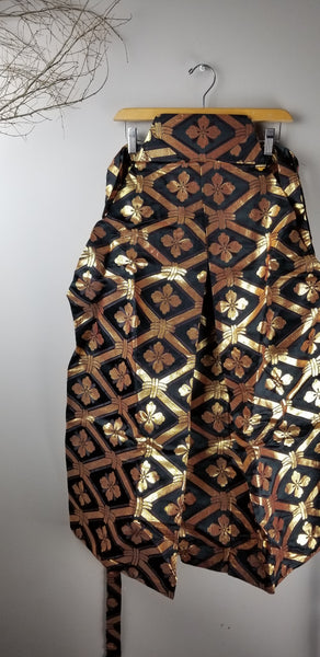 Vintage Golden Kamon Hakama Pants