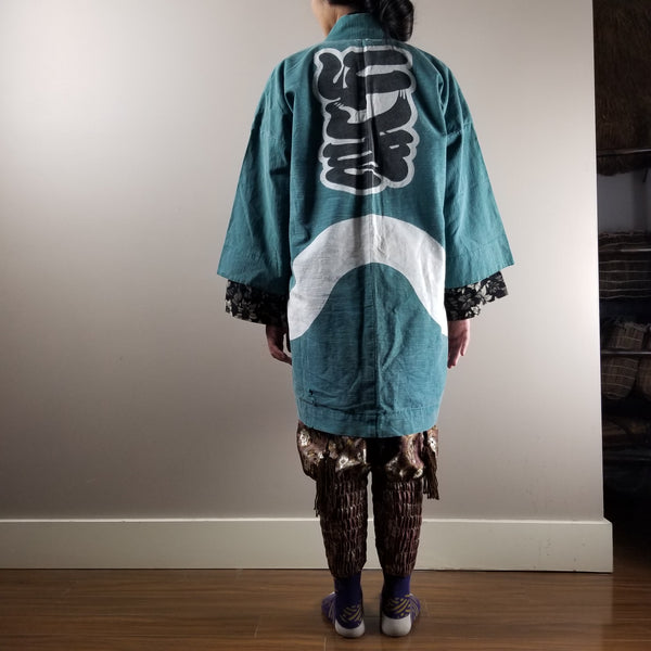 Vintage Matsuri Sea Green Happi Jacket
