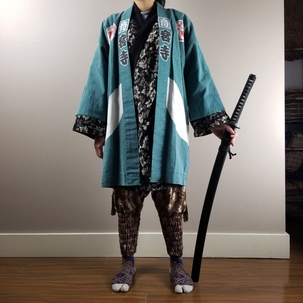 Vintage Matsuri Sea Green Happi Jacket